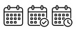 © LiorasK - Calendar icon set vector, schedule planning symbol for website, mobile app and user interface design