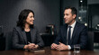 © Maksym - Business Professionals Collaborating During Meeting in Modern Corporate Office Setting