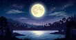 © Wilda - night landscape with moon
