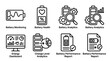 © thenort - Battery monitoring and analytics icons