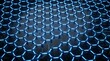 © Fozia - graphene nano technology material science nano materials carbon nanotechnology hexagonal structure blue light emission nano structure atomic scale crystal lattice 2d