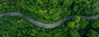 © Hand Robot - Scenic forest road with cars representing environmentally friendly transport and long term green investment strategies.