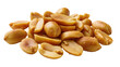 © Femke - Roasted salted peanuts pile, whole and halved nuts