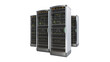 © Lubos - Server racks with blinking lights in data center