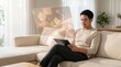 © Tuwaeteemoh - Man Relaxing With AiPaper Tablet