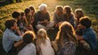 © DFR26 - Intergenerational Storytelling Circle in Golden Hour Sunlight