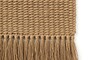 © Nataly - Textured woven rug with natural fibers and tassel fringe on white background. Woven rug design features intricate braiding and soft natural tones, perfect for adding warmth to interior decor.