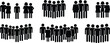 © Alhamdulillah Allah  - Diverse crowd group of people icon collection vector illustration.