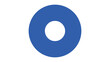 © SirajulIslam - Blue ring symbol on a white background, isolated