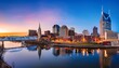 © Laura - nashville tennessee downtown skyline at twilight