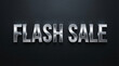© Aceel - Flash sale metallic silver text on dark background for ecommerce
