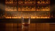 © Cahya - A crystal glass of premium whiskey on a wooden bar counter, conveying ultimate luxury, sophisticated nightlife, and refined relaxation under warm amber lighting.
