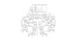 © adhar - Business people sitting around meeting table.