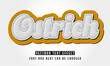 © furan - Ostrich Leather Patch Text Effect – Fully Editable Vector