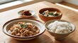 © DS - shogayaki teishoku, japanese ginger pork set meal with rice and miso soup