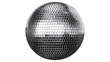 © pixogram - Shiny disco ball with mirrored facets, isolated on transparent background