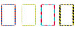 © Stock Art - Collection of colorful and patterned rectangular borders.