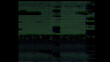 © The Stock King - Abstract digital glitch texture on a black background, with distorted neon blue, cyan, green, and purple scan lines, creating a futuristic cyber error effect.