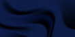 © SarfarazJazil - Luxurious fabric cloth with royal blue color  smooth surface and crumples. Disign realistic 3d