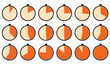 © Tanjir Ahmed - Time tracking and countdown timer animation spritesheet set on transparent background.