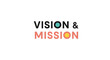 © nando - Modern vision and mission text with colorful accent circles