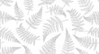© Setya - Fern leaf pattern botanical illustration on white background