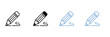 © Sidratul Muntaha 4 - Pencil Icon Vector Design Featuring Sharpened Pencil Symbol for Writing, Creativity, Sketching, and Education