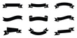 © Md Sharif Mia - Set of nine vintage ribbon banners and decorative scrolls