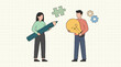 © Glypho - Creative collaboration and teamwork with idea, problem-solving, and design elements