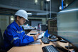 © reewungjunerr - Engineer working at control room,Manager control system,Technician man monitoring program from a lot of monitor