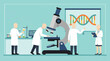 © Nomadic - Scientists Conducting Research in a Laboratory Setting with DNA and Equipment