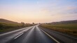 © The 2R Artificiality - Soft sunrise light highlighting a peaceful empty highway