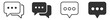 © Наталья Перова - message bubbles icons set illustration on transparent background
