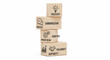 © Fitrotul - Stack of wooden blocks with icons representing creativity communication teamwork problem solving collaboration and adaptability for business innovation