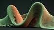 © edisetiawan.id - Three dimensional abstract flowing ribbon form exhibits undulating organic shapes