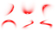 © Dynamo Art - Abstract red light motion blur curves and shapes set