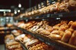 © Mia - close up view of freshly baked bakery in hypermarket