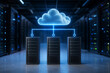 © JP.Studio - AI generated cloud computing infrastructure connected servers modern data center enabling secure storage scalable processing enterprise network services