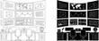 © Adobe worker  - Control room with multiple monitors showing world map and data charts analysis, chart