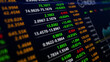 © JOJO.FN&CO.COM - Stock market exchange tablet screen index information indicator monitor strategy of broker, trading invest equity concept