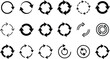 © Nayem - Circular Arrow and Recycle Icon Set with Refresh Repeat Loop Rotate Reset Reload and Process Synchronization Symbols Vector Illustration