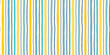 © dollitude - Hand painted vertical summer stripes vector seamless pattern, Yellow and blue organic uneven brushstrokes nautical background