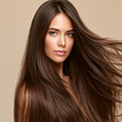 © syaifuddin - stunning young woman with long healthy silky hair, professional salon hair transformation concept