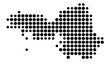 © TipTopMap - Symbol Map of the County Galway (Ireland) showing the area with a pattern of black circles