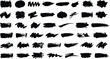© PixelPrime 2.0 - Hand drawn brush strokes black ink textures abstract artistic elements