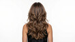 © ENDRY - Womans layered hair on white.