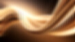 © CreativeArtnest - Golden waves of light flowing through ribbed glass texture with subtle bokeh for luxury concepts