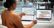 © Andrey Popov - Young Agile Project Manager Uses Laptop And Digital Calendar