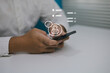 © Kanokwan - Man holding using mobile messaging security encrypted chatting communication, data privacy protection, secure authentication, cyber security, user verification, confidential digital communication