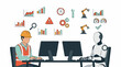 © GraphWorks - AI Robot and Human Worker Collaboration in Industrial Automation and Data
